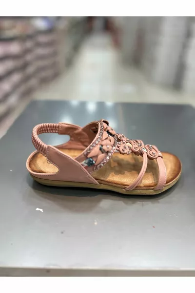 Sandali per bambini alla moda con pietre per ragazze