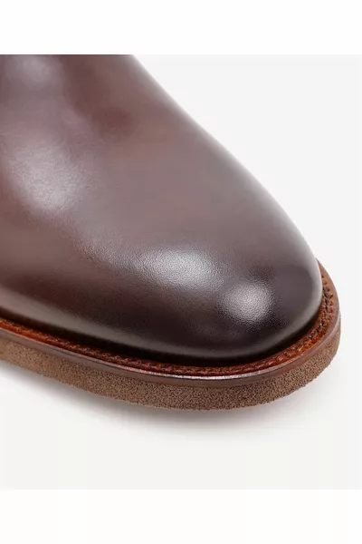 Кожаные ботинки на шнуровке