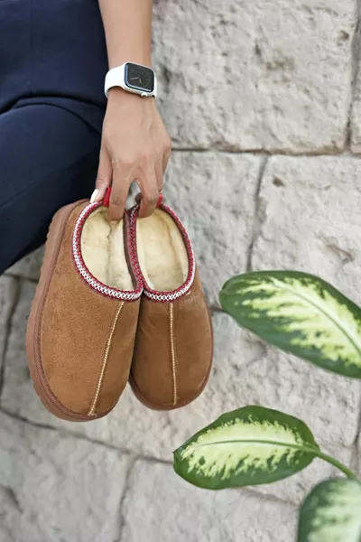 Saisonale Schuhe Tan Brown Design Damenstiefel Pelzstiefel Damenstiefel