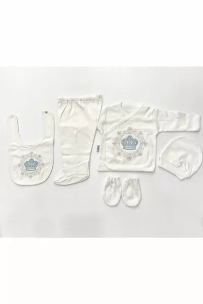 Набор боди для новорожденного мальчика из больницы 5 шт.