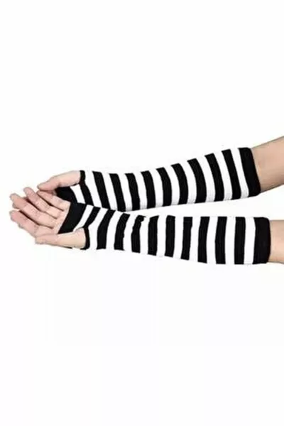 أنيمي الجرونج الشرير أبيض وأسود مخطط شارة