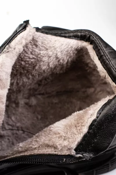 Herrenstiefel aus echtem Leder mit Reißverschluss, doppelt weichem Leder, wasser- und kältebeständig, schnürlos