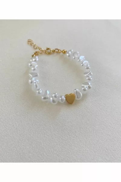 Bracelet Coeur Perle