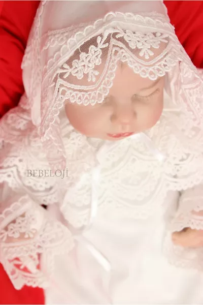 Baby Girl Hospital Lace Jumpsuit en Hoed (Baby Girl Overalls Pasgeboren Overalls)