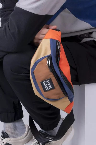 Colorful shoulder and waist bag