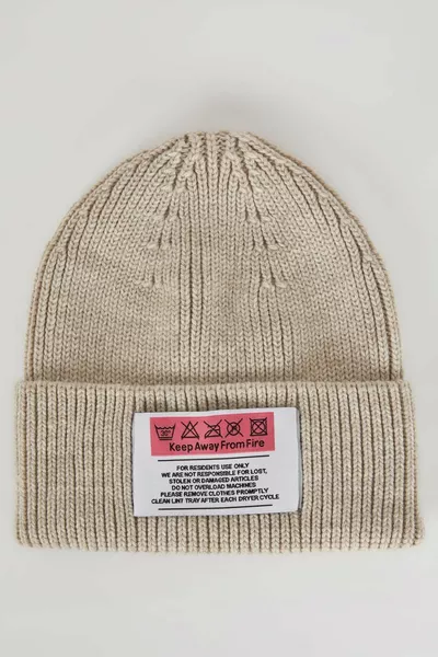 Women's Label Printed Knitwear Beanie wn