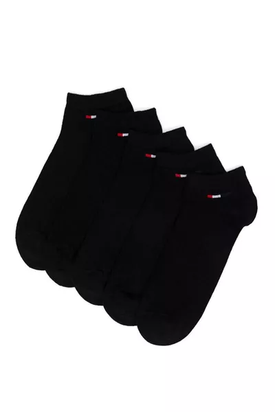 Pacchetto da 5 Calze Nere - Taglio Regular Fit - Design Elegante e Confortevole (Uomo/Donna)