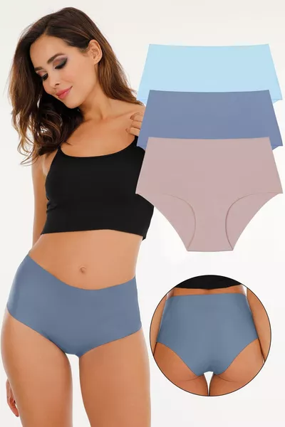 Dames Hoge Taille Laser Cut Slip 3-pack 