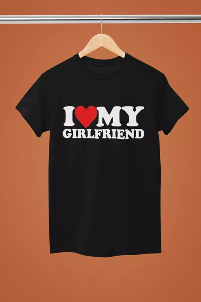 Magors Ich liebe meine Freundin Bedrucktes T-Shirt