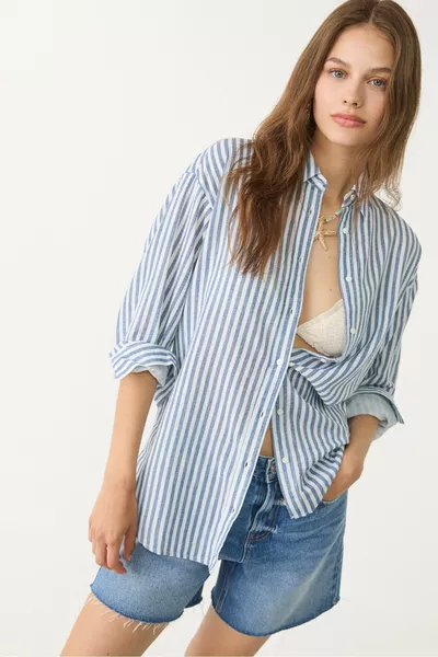 Camicia in misto lino