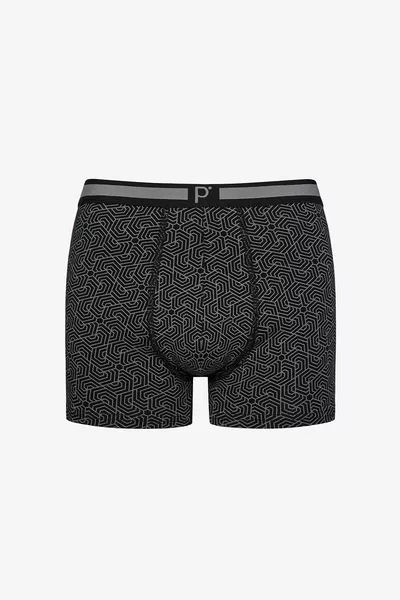 Men's Cotton Geometric 3-Pack Multi-Colored Boxer
