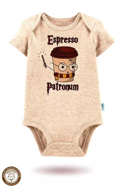 طقم ثلاثي من الأفرول العضوي القطني مع أزرار للأطفال