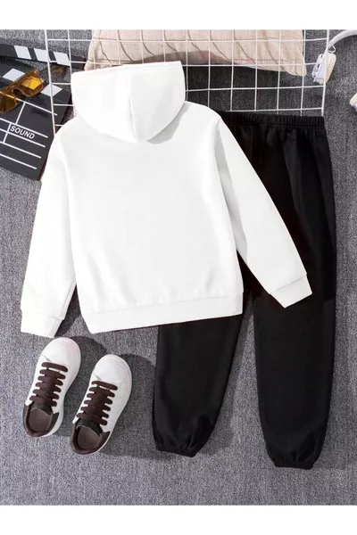 Minecraft Printed Boys' Tracksuit Set 2-Ply Cotton