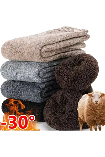 جوارب شتوية حرارية مناشف للجنسين 6 أزواج