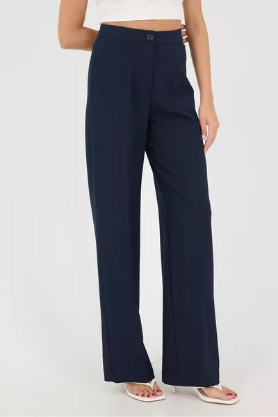 Hoge Taille Wide Leg Broek 