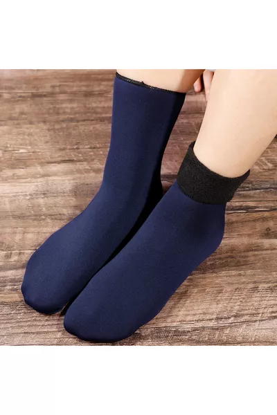 3 أزواج جوارب نسائية شتوية حرارية ملونة