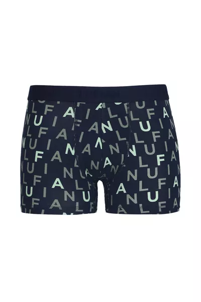 Boxer pour homme en coton Rose bleu marine