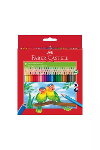 Набор цветных карандашей Faber-Castell треугольной формы,  цветов