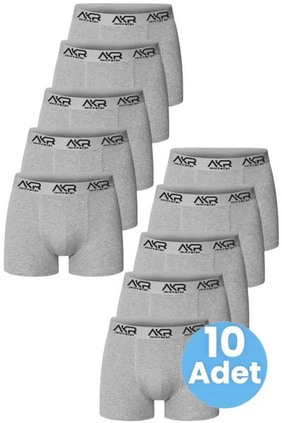 باكسر رجالي من القطن مع ليكرا، عبوة  قطع