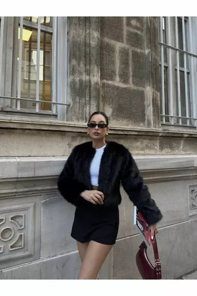 Pelliccia senza collo di alta qualità importata