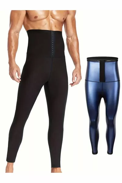 Sauna Leggings Model Slimming Thermal Body Shaper Sauna Hook Corset Leggings That Reduce Two Sizes