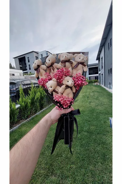 Bouquet di orsacchiotti di peluche luminosi e carini per i tuoi cari