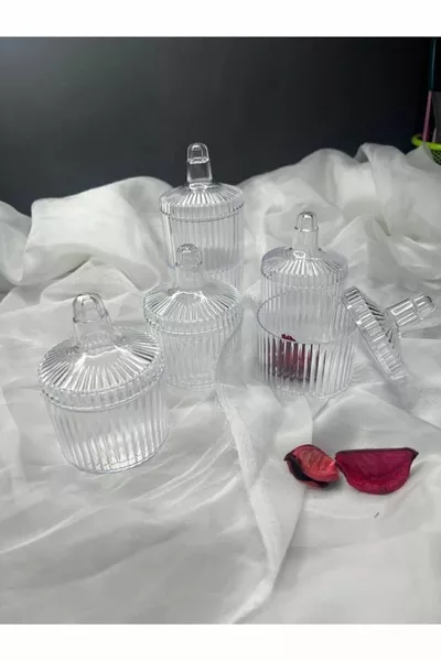 Кутия за  кристални бонбона от Мика - пластмасова прозрачна подаръчна кутия за свещи