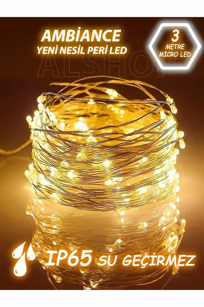 جهاز إضاءة الجنية الجديد بلمبات LED  على طول 3 أمتار بضوء النهار