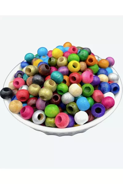 mm Gemengde Kleur Houten Kralen, houten kralen (GR, ~ STUKS KRALEN)