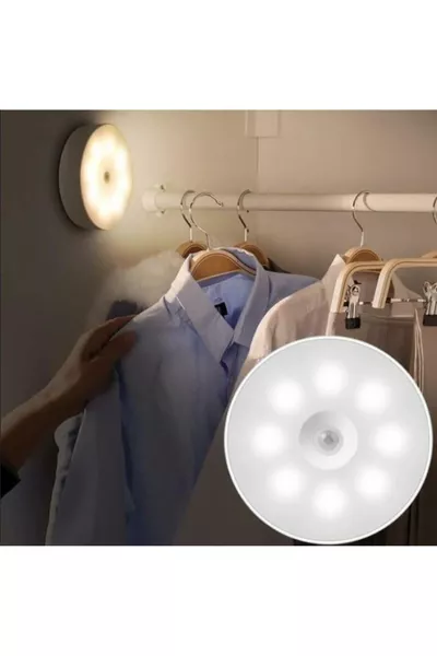 LED-lamp met 2 kleuren, 5 standen, bewegingssensor en Type-C ingang, wit en daglicht