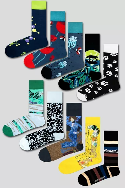 Mystery Surprise Box  Pcs Mix Mixed Patterned Socks Set