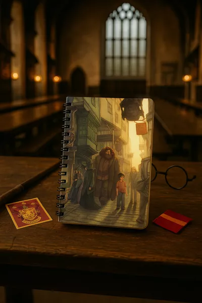 Бележник Harry Potter - Bullet Journal | С точки |  | Метална спирала |  страници | Твърди картонени корици