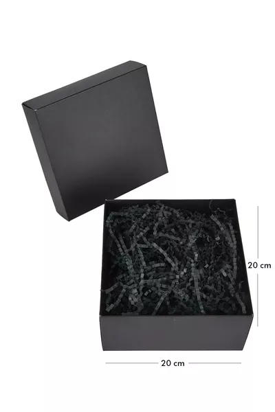 Празна черна подаръчна кутия  см