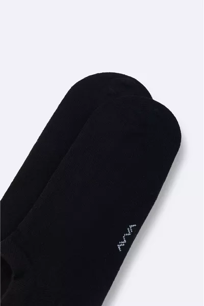 جوارب رياضية رجالية سوداء من القطن 