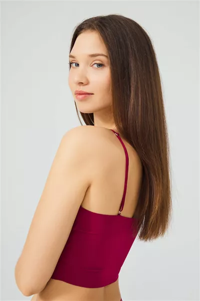 Adjustable Thin Straps Laser Cut Crop Bustier 5-Pack-2