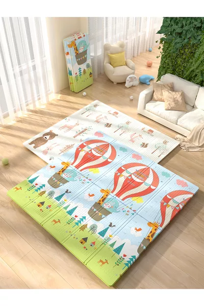 سجادة لعب قابلة للطي للحيوانات السعيدة (MATI) - مضادة للحساسية سم (مع حقيبة حمل)