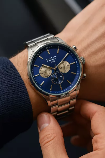 Montre-bracelet en métal de luxe pour hommes, sportive