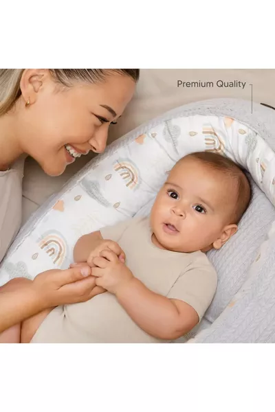 Babynest Premium USA certificato CPSA/CPC, senza piombo/fthalati, traspirante, 100% cotone. *grigio*