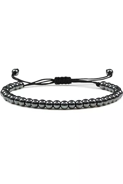 Гривна с естествен камък хематит