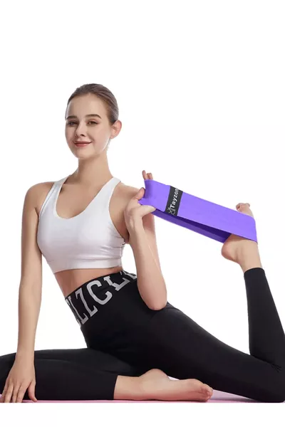 شريط مقاومة متين من نوع لوب، مقاومة متوسطة، شريط بيلاتس، شريط يوغا، شريط لياقة، شريط قرفصاء