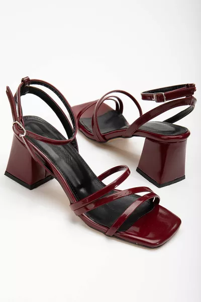 Sandales à talons pour femmes avec bande