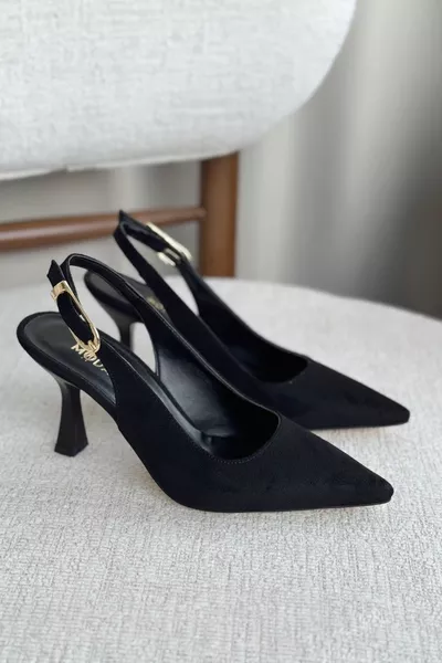 Chaussures à talons pointus pour femme Ovis - Daim noir