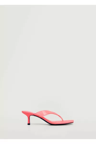 Yüksek Topuklu Vinil Sandalet