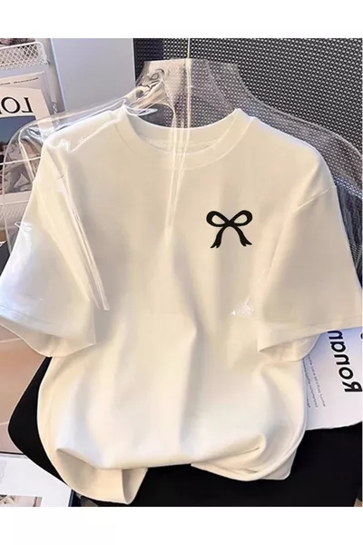 تي شيرت قطني بحجم كبير برقعة مطبوعة مخصصة، برقبة دائرية، للجنسين رجال/نساء، مع شريط صغير