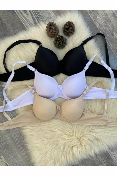 حمالة صدر نسائية بدون حشو بيلين صغير ثلاثية