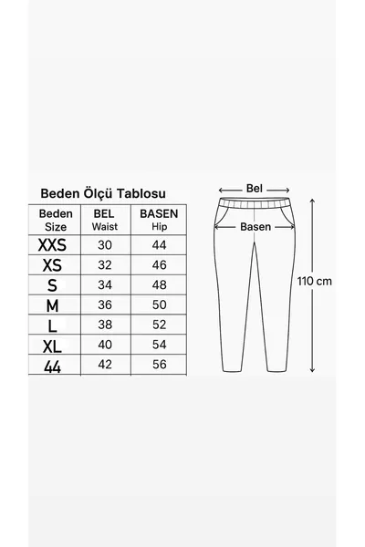Kadın Yüksek Bel Klasik Beyaz Kumaş Pantolon  Cm kemersizdir