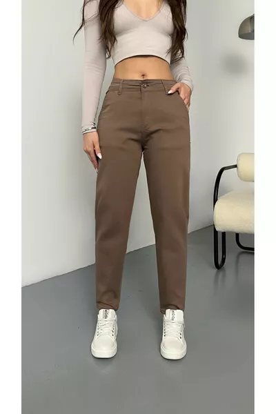 Women's High-Waisted Stretch/Flexible Mom Jeans