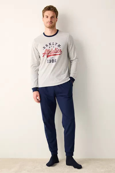 طقم بيجامة بروكلين الملون للجوجر