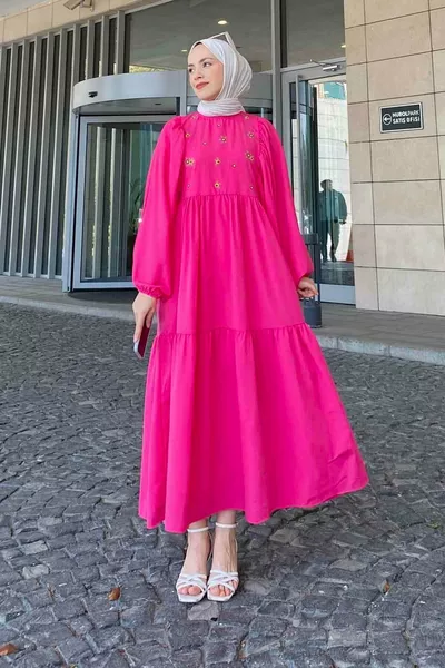 فستان صيفي إيليكا فوشيا