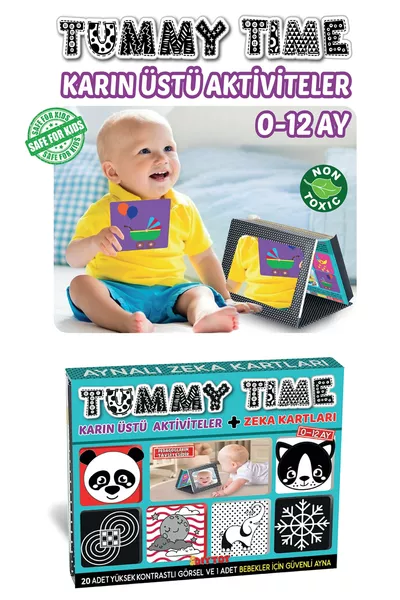 Tummy Time Mirror Intelligence Cards - Educational Cards